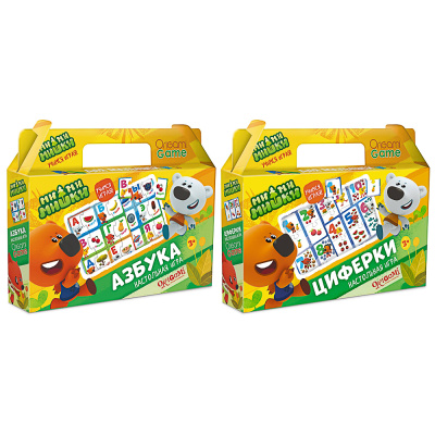 Настольная игра в чемоданчике "Азбука-Цифры", 22х4х17см, 2 диз МиМиМишки (7/7)