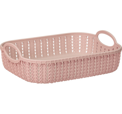 Лоток ВЯЗАНИЕ 230*180мм Чайная роза пласт.(1/16)