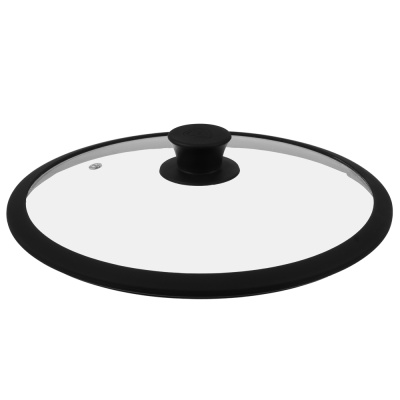 Крышка стекло/силикон с ручкой, 28см BY COLLECTION  (12/12)