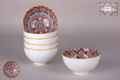 Набор пиал 6шт 330мл (фарф) (1/20)