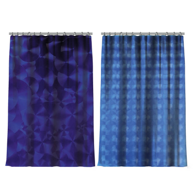 Штора д/ванной 180*180см винил,12 колец (2диз) 3D ПВХ VETTA (1/4/20)