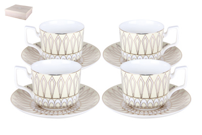 Набор чайный 8пр ф.круг.230мл Sunshine п/уп (фарф.) (1/5)