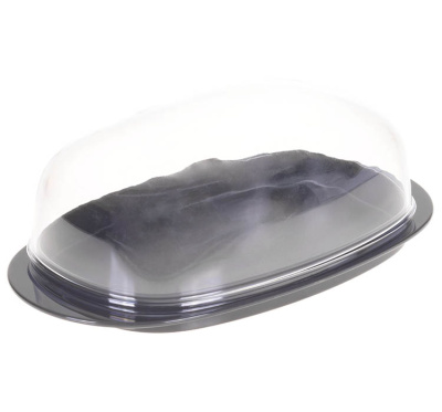 Масленка КРИСТАЛЛ(108x190x60 мм) Графитовый (1/24)