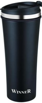 Термокружка 0,42 л  BLACK CLASSIC,пластик.крышка (нжс)  (24)