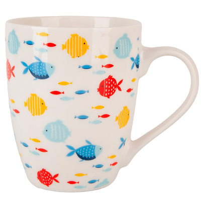 Кружка 380мл "Sea" (транспортная упавковка) фарф.(1/48)