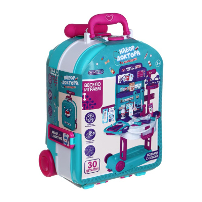 Игровой набор доктора в чемодане, PP, картон, 24х13х31 см ИГРОЛЕНД (1/12)