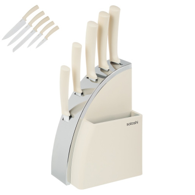 Набор ножей кухонных 6пр, на подст. SATOSHI Плуа (1/6)