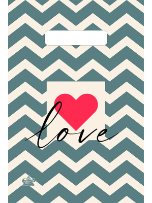 Пакет Влюбленность 300х200х30 вырубной (100/100/300)