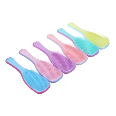 Расческа массажная, пластик, 21,5х6см, 6 цв ЮНИLOOK (12/12/240)