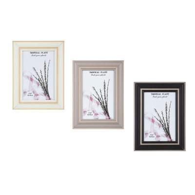 Фоторамка, 10х15 см, пластик, 3 цвета, арт.10-18 (3/60)