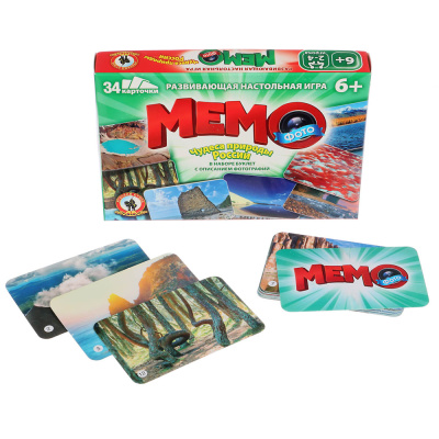 Фото-мемо Чудеса природы России, 34 карточки (1/1)