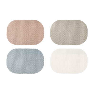 Набор салфеток противоскользящих 4шт 30*45см (овал) VETTA (4цв) (1/12)