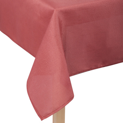 Скатерть текстильная лён с водоотт. проп., 140х180см, Терракота 100% пэ, PROVANCE (6/24)