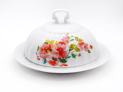 Масленка 500 см3 ф.400 Флёр фарф.(8)