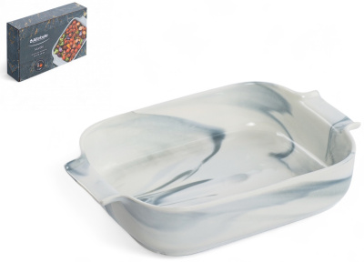 Форма для запекания 29х18х6см прямоугольная MARBLE (фарф.)(1/6) Форма для запекания 29х18х6см прямоугольная MARBLE (фарф.)(1/6)