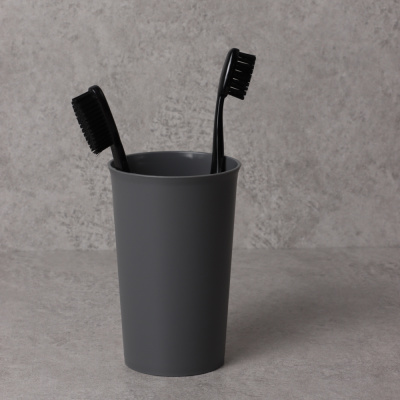 Стакан "Scandi" 80х80х122 мм, 0,4л, серый (1/24)