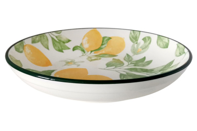 Lemon тарелка 20см глубокая фарф. (12/60)