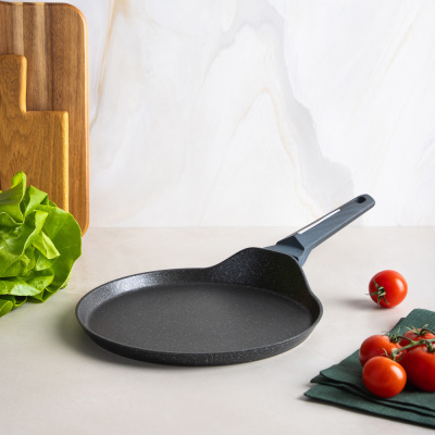 Сковорода литая блинная d24см, АП мрамор, индукция SATOSHI Гардан (1/6)