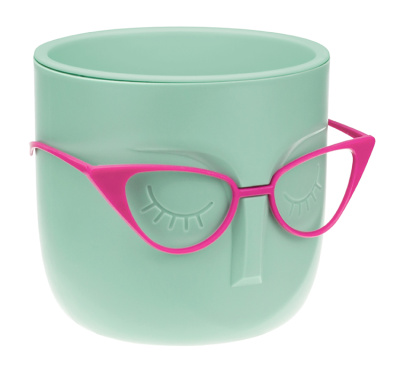 Кашпо МАРИ  D115мм 0,65л со вставкой  Фисташковый (полипропилен), пласт.(1/8)