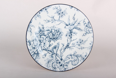 "Blue garden" Тарелка 23см обеденная (фарф.)  (12/48)