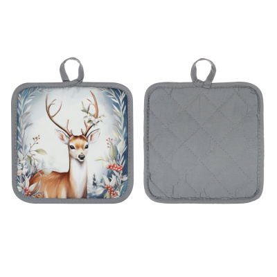 Прихватка, 18х18см, 100% хлопок, олень PROVANCE Нордик (6/18)