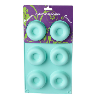 Форма силиконовая на 6 кексов 29*17см YH269 уп6 №33 (6/6)