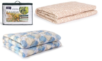 Одеяло стеганое бамбук 220х200 "Луговые травы" (1/6)
