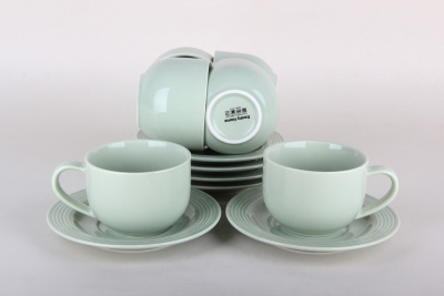 Набор чайный 220мл 12пр Green  п/у (фарф.) (1/6)