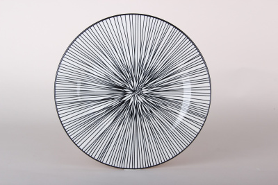 "Line" Тарелка 23см обеденная (фарф.)  (12/48)