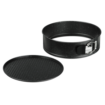 Форма д/выпечки круглая разъемная 24x6,5см, АП Мрамор, силикон.ручки SATOSHI Лион (1/12)