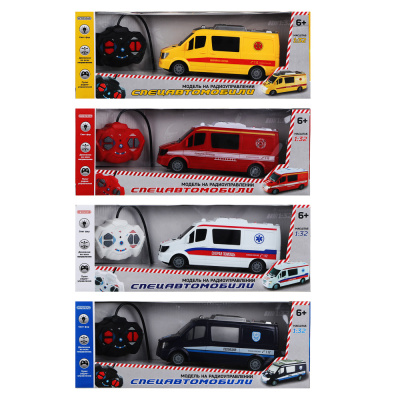 Машина на радиоуправлении Спецавтомобили, свет, 1:32, PP, 5АА, 36х10х14 см, 4диз ИГРОЛЕНД (1/18)