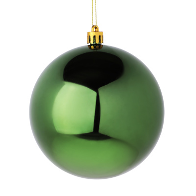 Шар 10см пластик, темно-зеленый, 26-240 СНОУ БУМ (1/1)