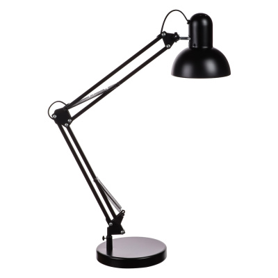 Светильник наст. Лунд Е27,60Вт,230В,85см, струбцина,подст.,каб.150см,металл,черный BY (1/10)