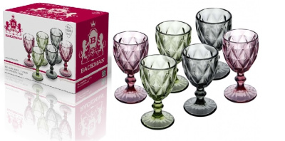 Набор стаканов 6 предметов - 230 мл стекло (4)