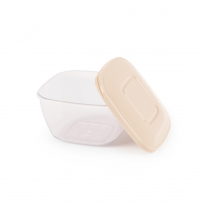 Емкость для СВЧ 0,8л (бежевый) (1/24)