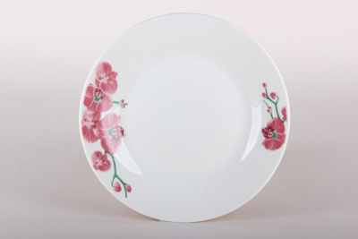 Тарелка 18см Орхидея десертная,фарф. (12/96)