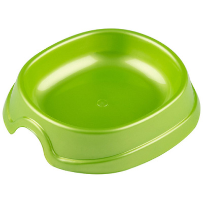 Миска для кошек и собак, 200 мл.135х125х30мм,светло-зеленая(пластик)