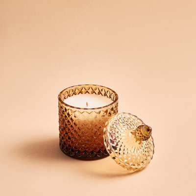 Свеча ароматическая, 10см х 12см, стекло,амбер FIG Ivlev Chef (6/36)