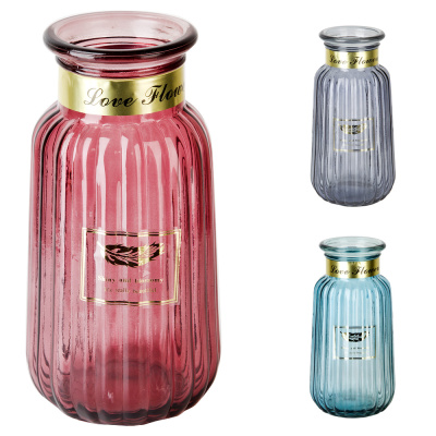 Ваза "Crystal" h=22см, v=1400мл в ассортименте (стекло) (индивидуальная упаковка)(1/30)