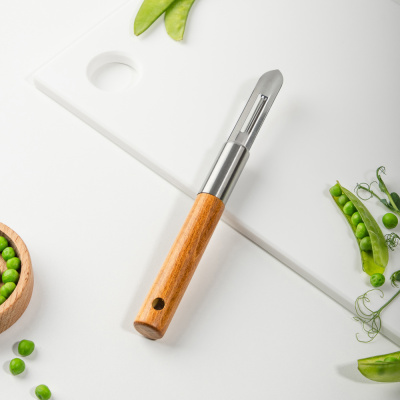 Овощечистка, 20.2х3.2см, нерж.сталь, бук SATOSHI ЭКО (1/12/120)