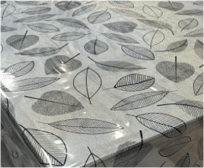 Клеенка ПВХ "ПРЕСТИЖ" прозрачн. с печатью 1,37м*20м (цена за 1м/min 20м)(1)