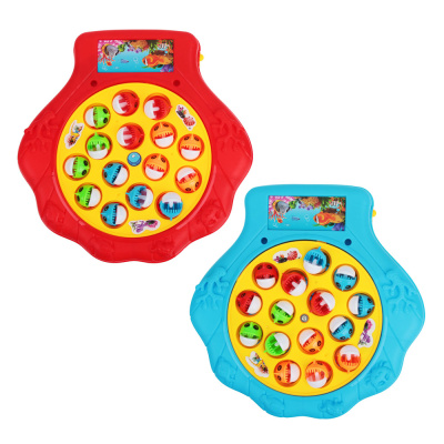 Игрушка-рыбалка 22*21*4см на батарейках (пластик) (3цв) (1/72)