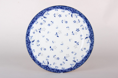 Тарелка обеденная 23см Лён (фарф.) (12/48)