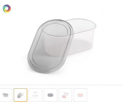 Емкость для СВЧ 0,65л (овальная) пласт.(1/28)