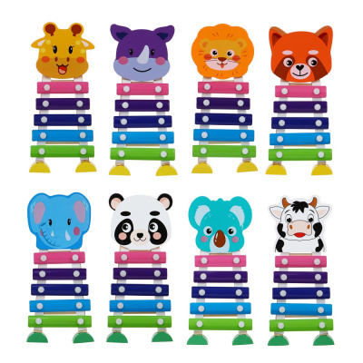 Ксилофон, дерево, металл, 19x9см (6диз) (8/16/128)