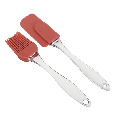 Набор для выпечки 2пр (кисточка 17см, лопатка 19см) силикон  (1/12/480)