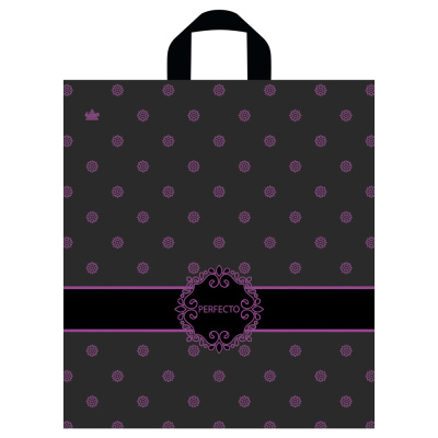 Пакет Перфекто Роз с петлевой ручкой, 42*46 см, 95 мкм ПВД (25/300)