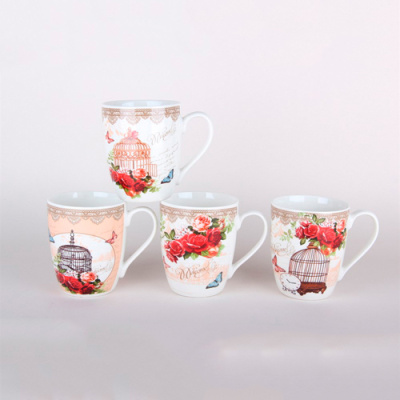 Кружка 350мл микс (фарф) (12/72)