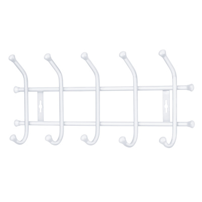 Вешалка настенная 5 крючков (белый матовый) (1/5)