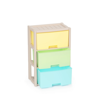 Комод "Колорит" цветной 3-х секцион. (уп.1)